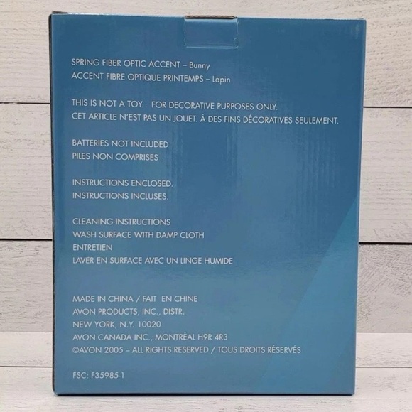 Avon Fiber Optic Easter Bunny - NEW - Picture 9 of 9